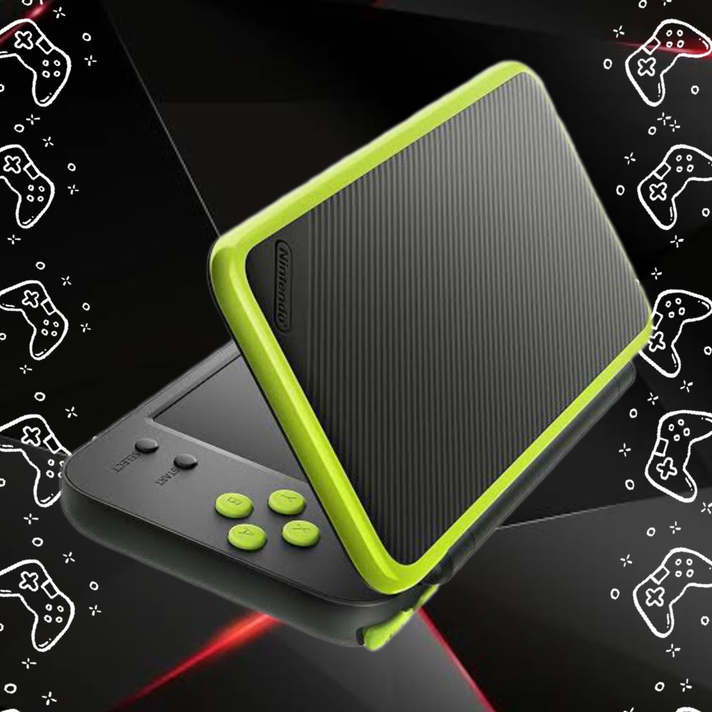 Consola New Nintendo 2DS LL - Black x Lime