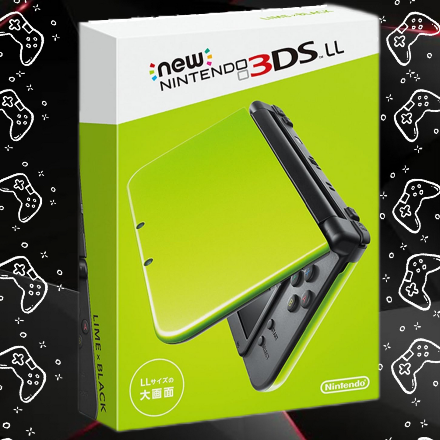 Consola New Nintendo 3DS LL - Metallic Green Lime x Black