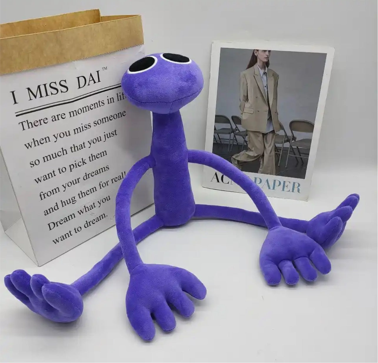 パープルぬいぐるみ - レインボーフレンズ