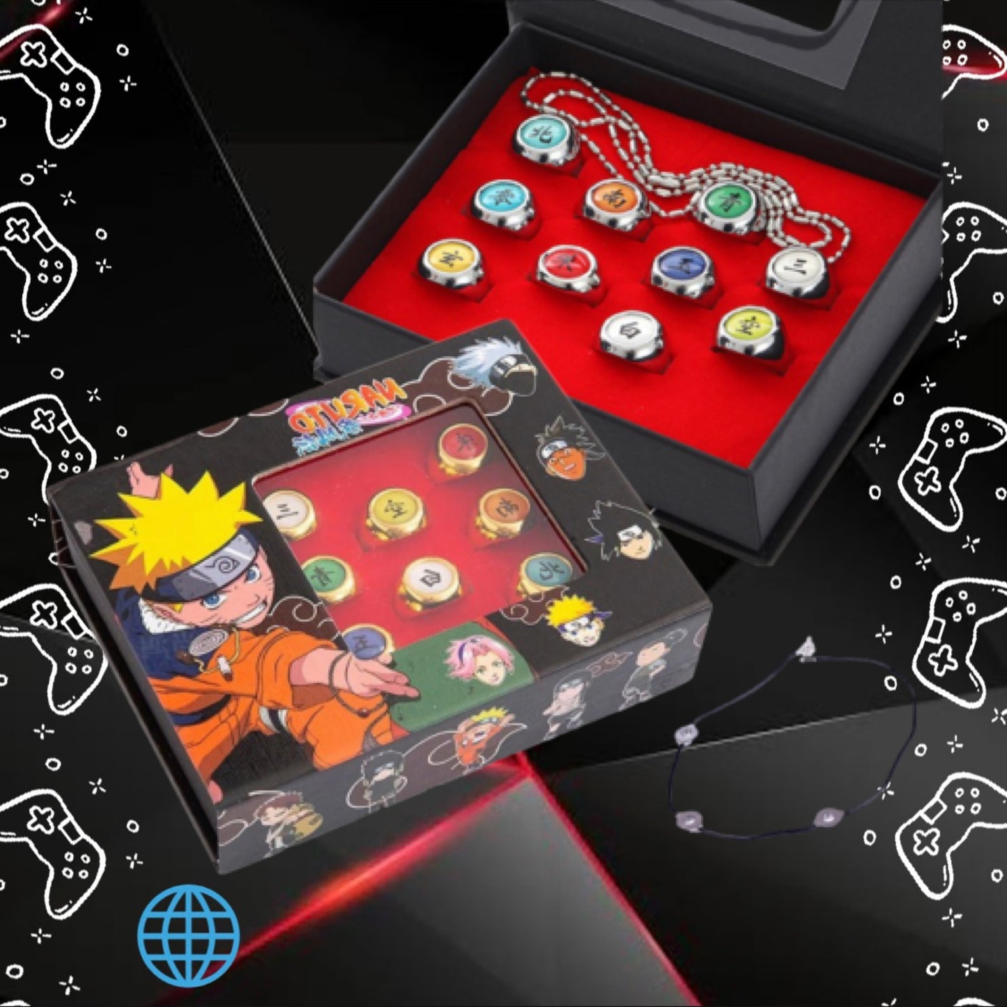 Colección de Anillos Akatsuki - Naruto Shippuden