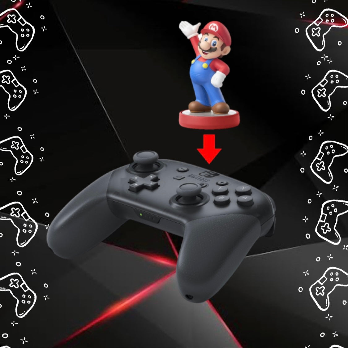 Pro Controller Nintendo Switch - Negro Traslúcido