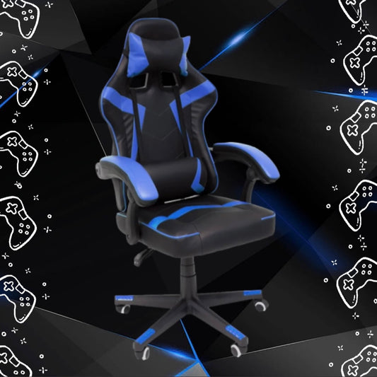 Silla Gamer Reclinable - Azul